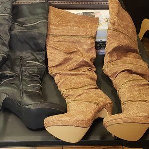 Michael Antonio Thigh High Zipper Boots